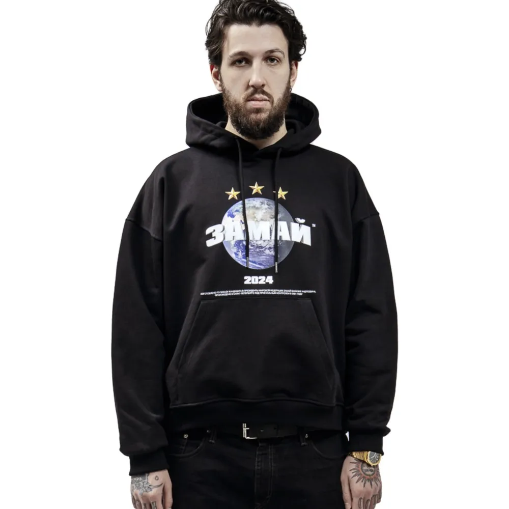 ЗАМАЙ2024 Graphic Print Hoodie 2