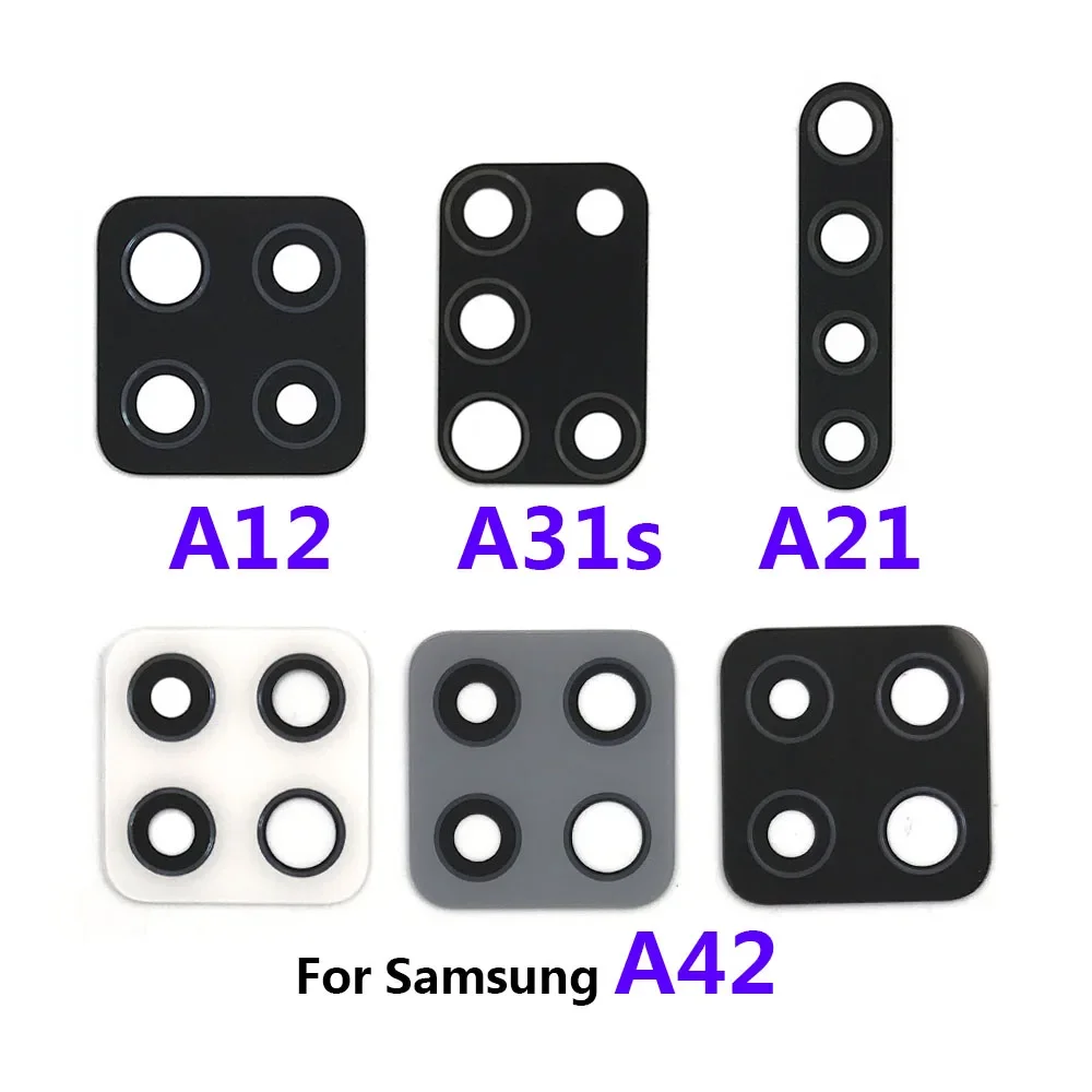 Replacement For Samsung A10 A20 A30 A40 A50 A70 A80 A42 A12 A21 A31S Rear Back Camea Lens Glass With Adhesive