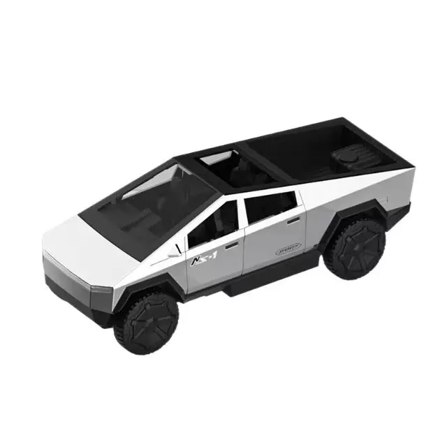 RC Pickup Truck 40MHz Radio Operated Car With Spray LED Light USB Recharge Hobby RC Model For Indoor Outdoor Festival Birthday