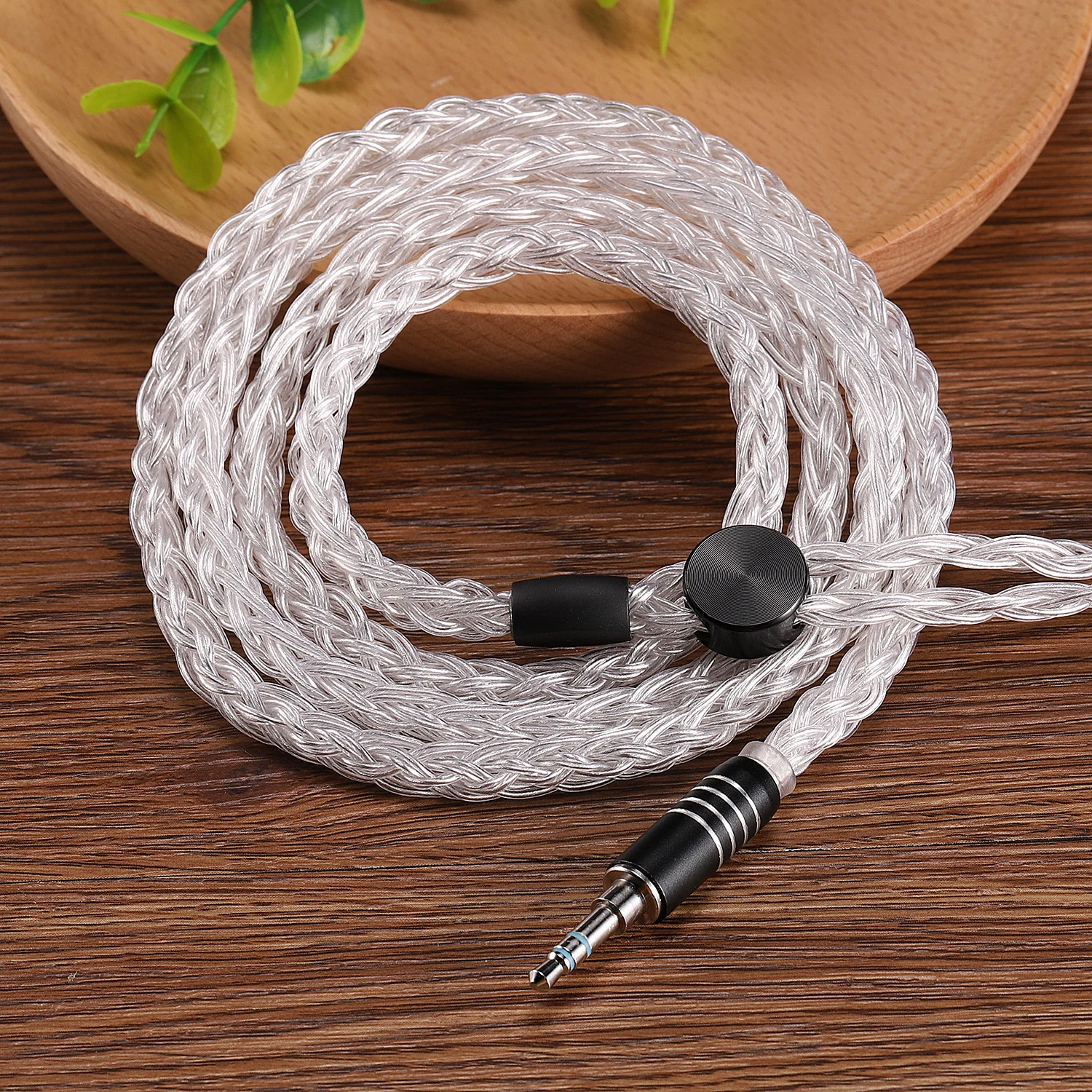 16 manually woven high sterling silver 99.993%Audeze LC-4 3-2 4Z MX4 XC AD1266 Earphone upgrade cable 2.5mm 3.5mm 4.4mm