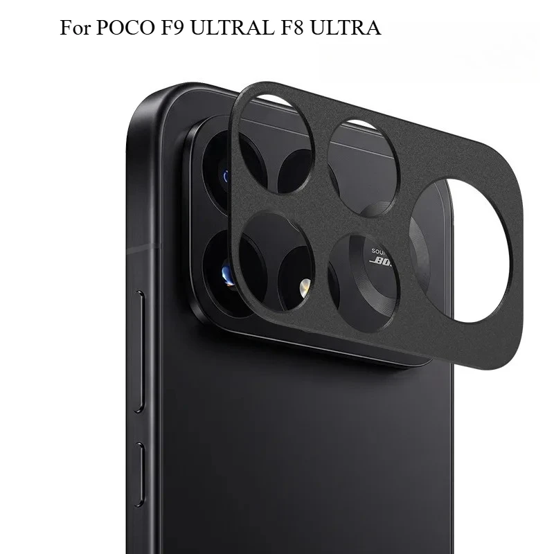 Luxury Painted Aluminum Alloy Ring Camera Protection Cap for Poco F9 Ultra F9 Pro Anti‑Scratch Metal Ring Armor Lens Protector
