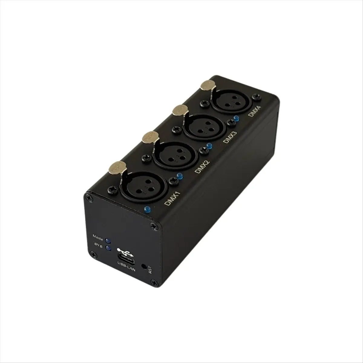 ABIU ArtNet MINI DMX512 Ethernet Lighting Controller Interface 4 Universe 2048 Disco with MA2 Black