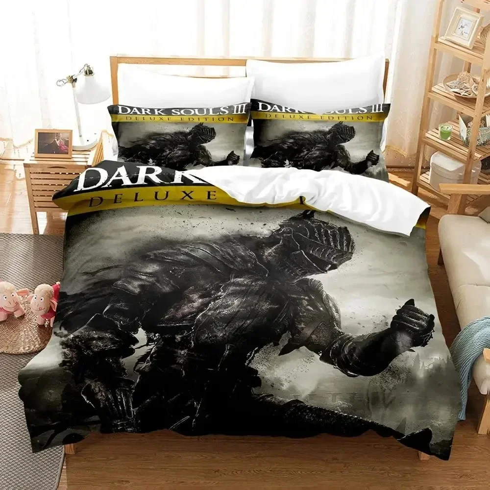 3D Print Game Dark Souls Bedding Set Single Twin Double Queen King Cal King Size Bed Linen Set