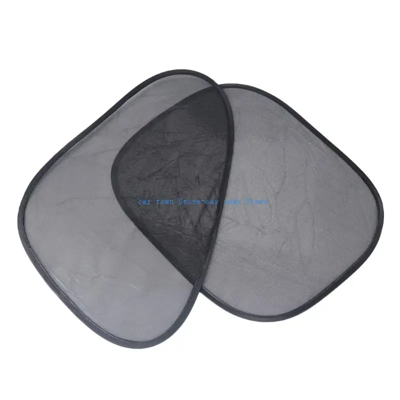 RXJE Mesh Car Side Window Shade 4 Piece Panel Set, Electrostatic Adsorption Privacy Screen for Commute Parking