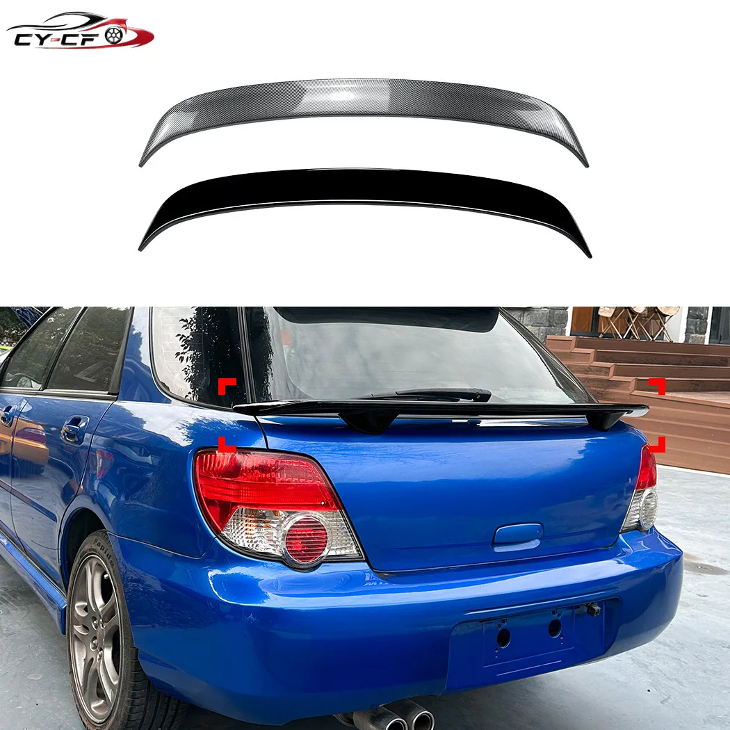 For Subaru Impreza WRX Touring Wagon 2001-2007 Rear Middle Spoiler Wing Car Tailgate Tail Boot Trunk Mid Center Splitter Lip