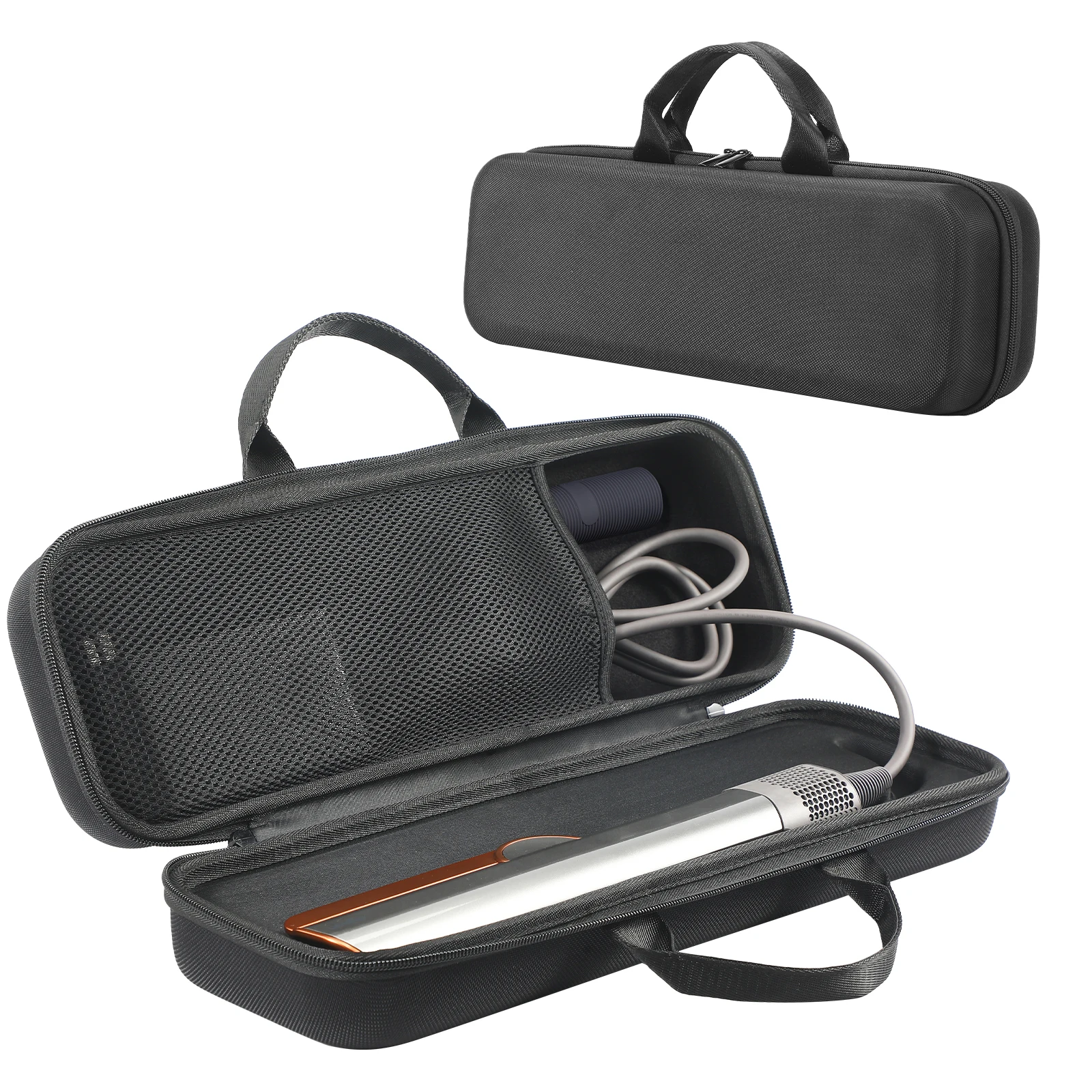 Portable Travel Storage Bag Shockproof Travel Carrying Bag Anti-scratch with Mesh Bag for Dyson Corrale HS03 Hair Straightener