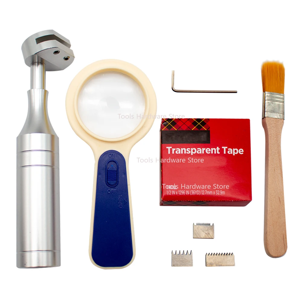 QFH-A Cross Cutter Adhesion Tester Cross-Cut Tester Kit Handheld Paint Coating Surface Detector With 1/2/3MM Blade Aluminum Box