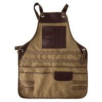 Welding Apron For Men And Women Adjustable Straps Multi-pocket Apron Heavy-duty Apron Adjustable Straps Crossbody Design