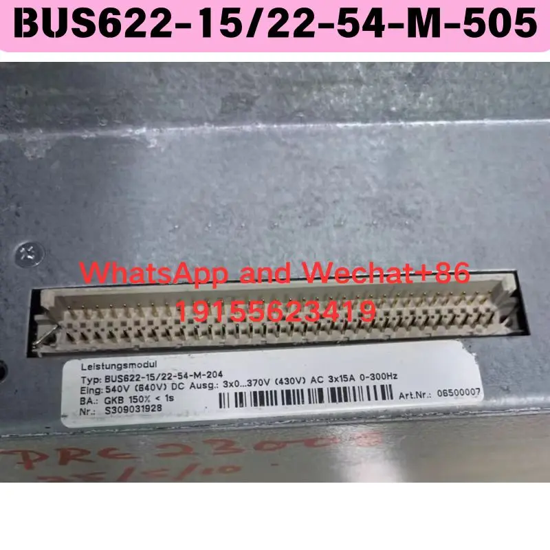 

Used BUS622-15/22-54-M-505 controller Functional test OK Fast delivery