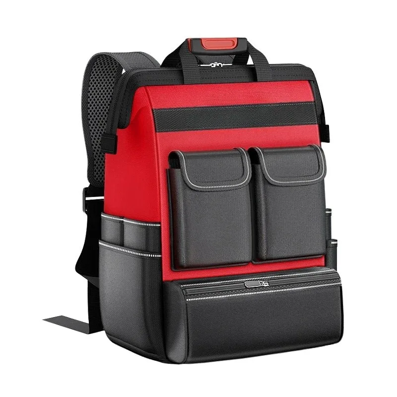 Multi functional portable waterproof tool backpack, electrical maintenance storage bag, multifunctional canvas bag