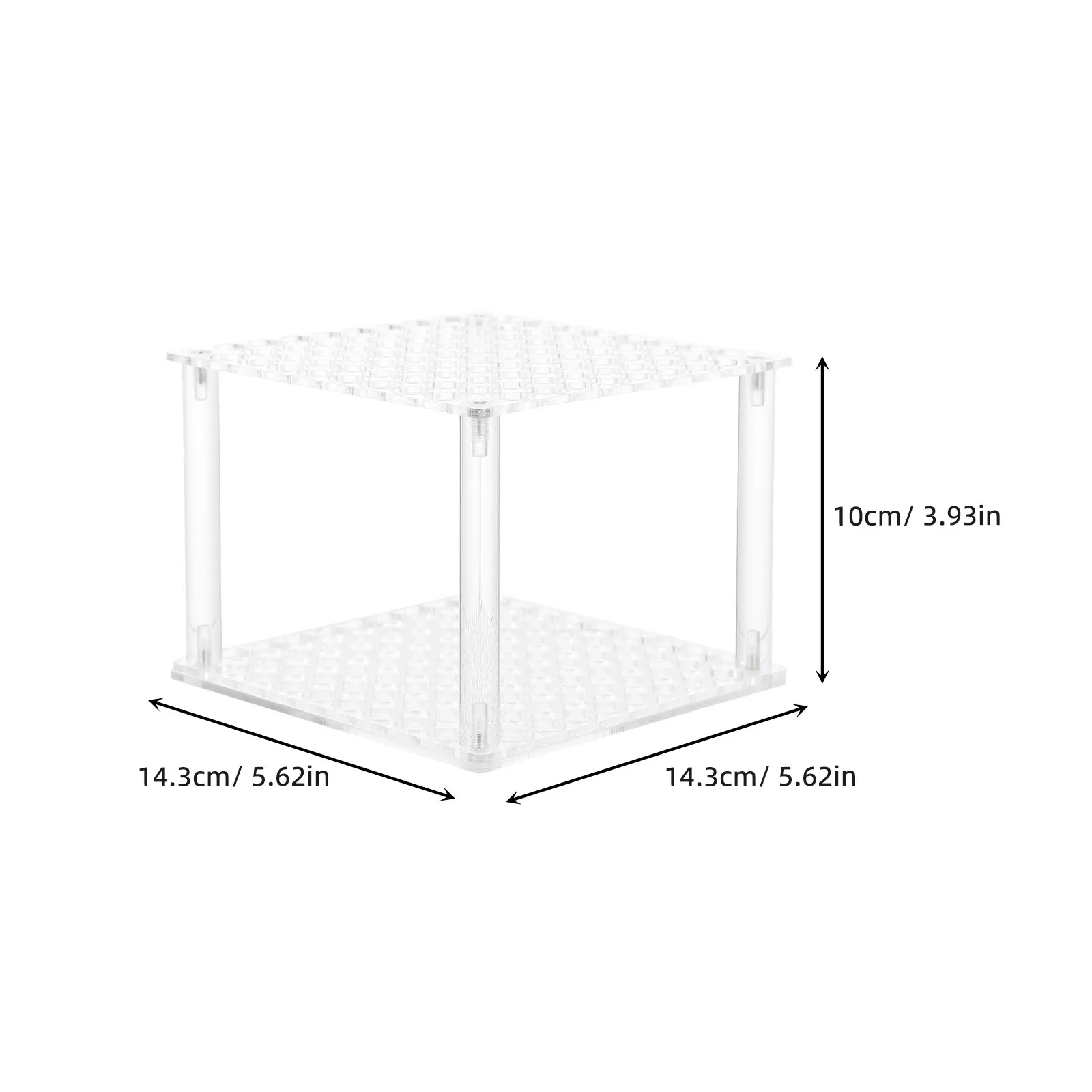 Clear Acrylic Ballpoint Pen Display Stand Pencil Storage Rack Pen Holder for Desk Organization Makeup Brushes Display Shelf