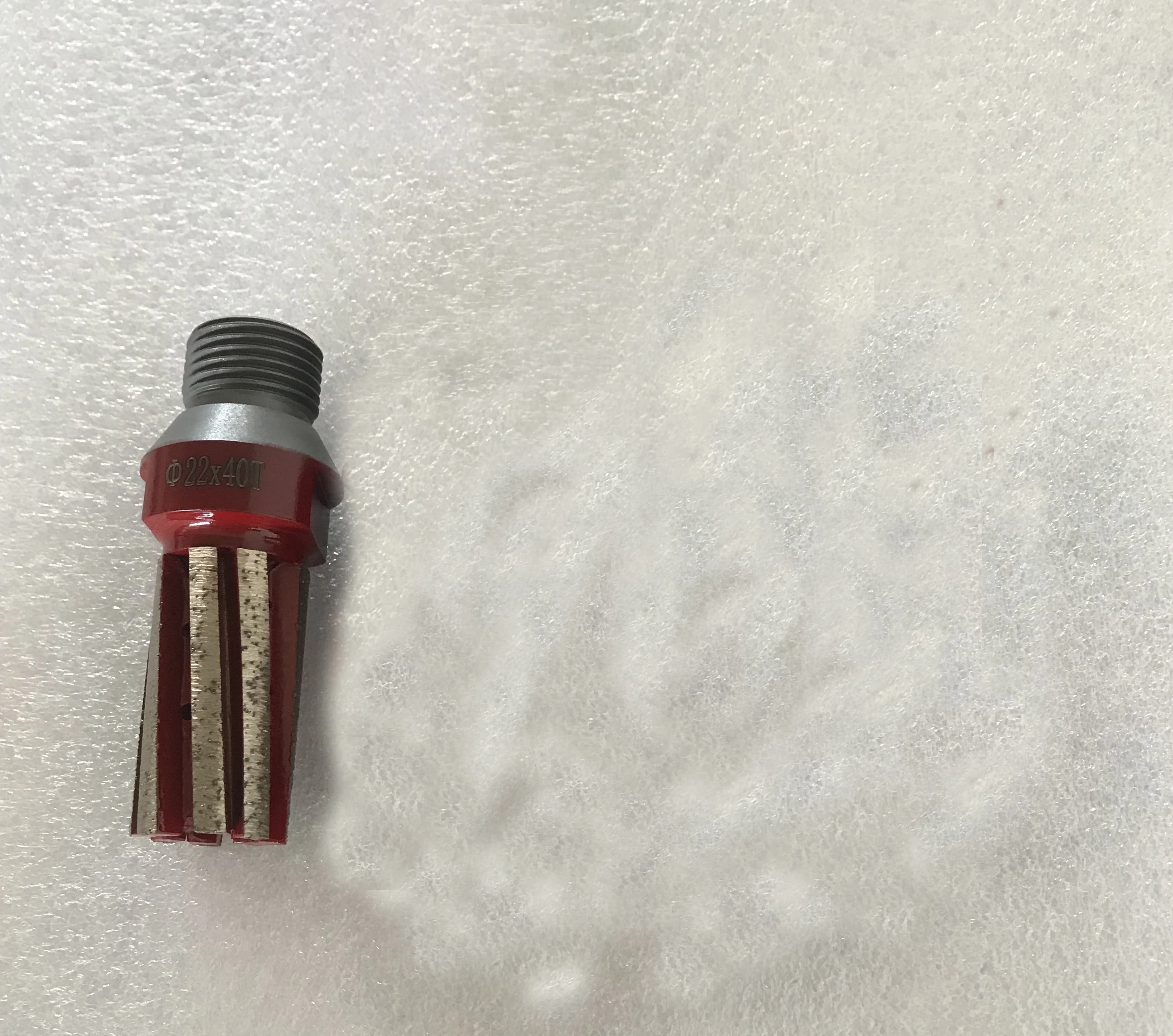 1/2Gas gruby diamentowy frez palcowy CNC rzeźba w kamieniu grawerowanie frez do płyty zlew otwór licznik szlifowanie 1 sztuk