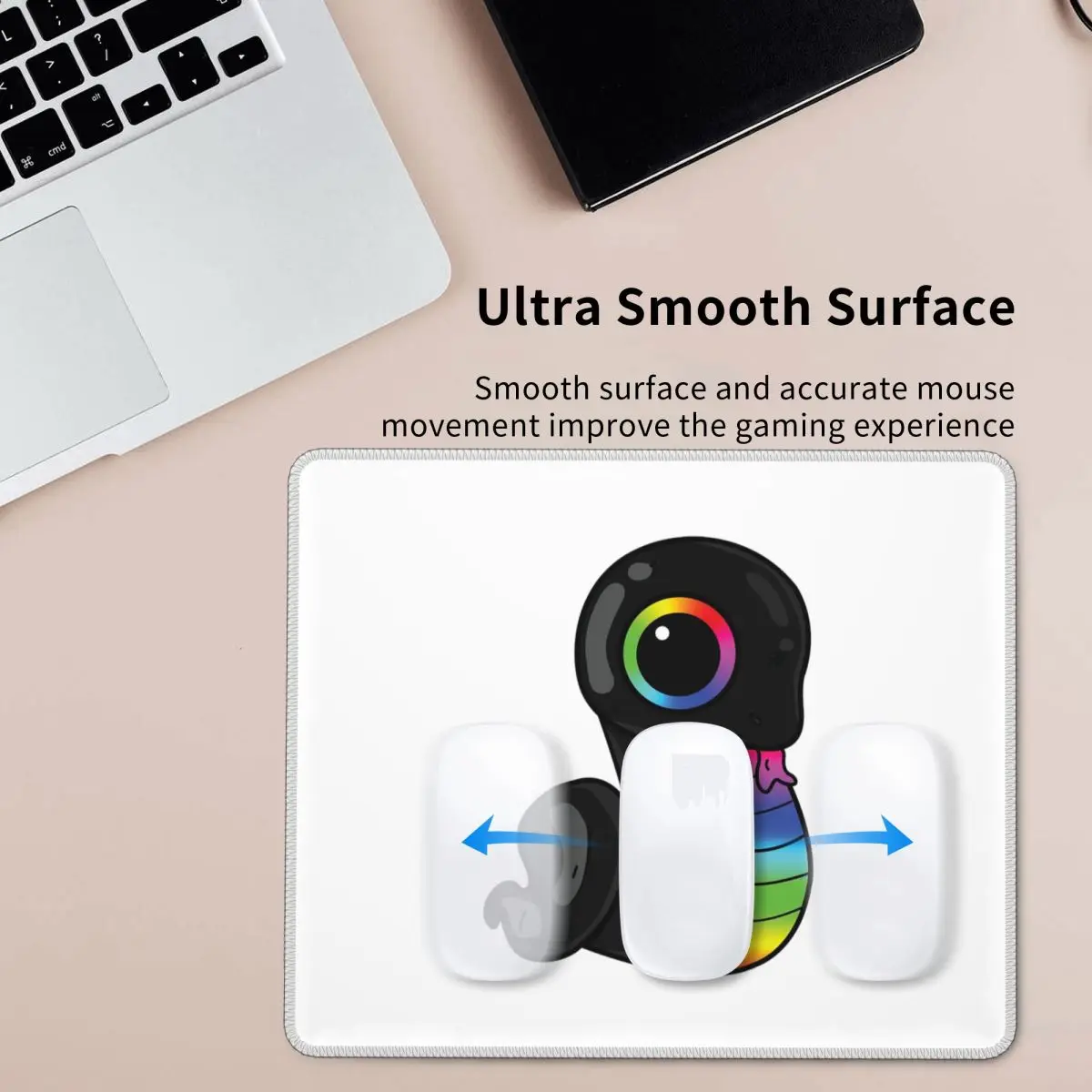 Sneki Snek Fan Design Razer RGB Sticker Mouse Pad Komputer Keyboard Mouse Mat Gaming PC Laptop Desk Mat Table Mats