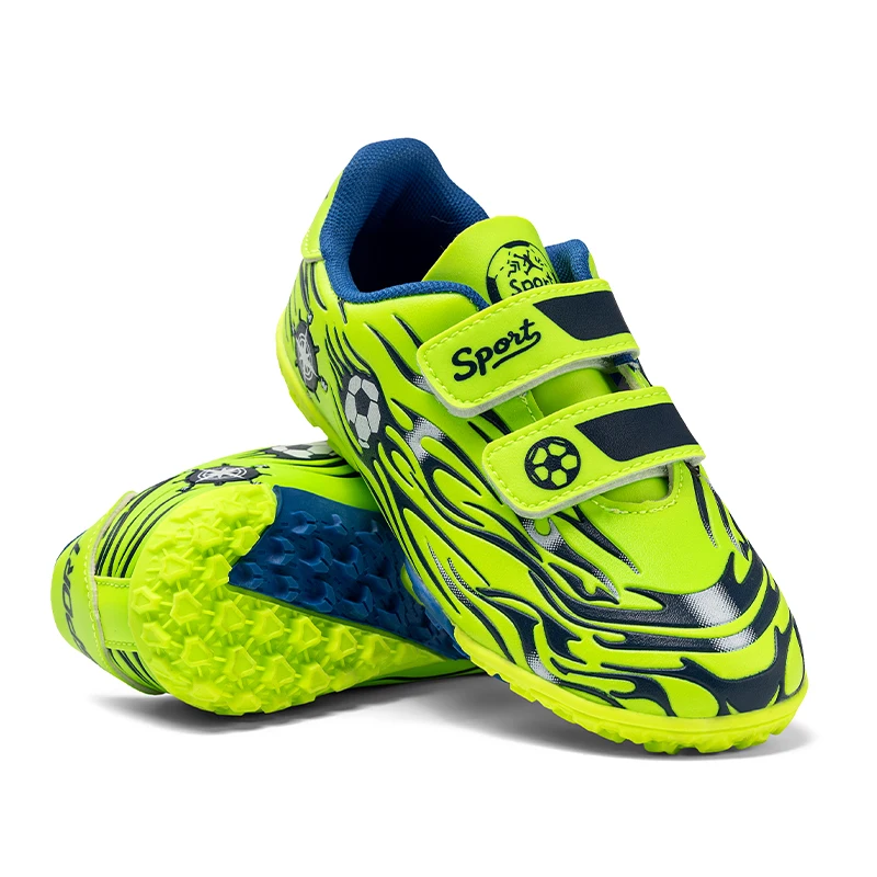Kids Athletic Soccer Shoes Turf Football Sneakers Outdoor Firm Ground Soccer Shoes Child Anti-slip Football Sports Shoes