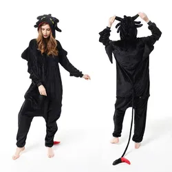 Kigurumi Onesie Pajamas Cartoon Toothless Dragon Jumpsuit Women Men Creative How To Train Your Dragon Pajama Cosplay Costumes