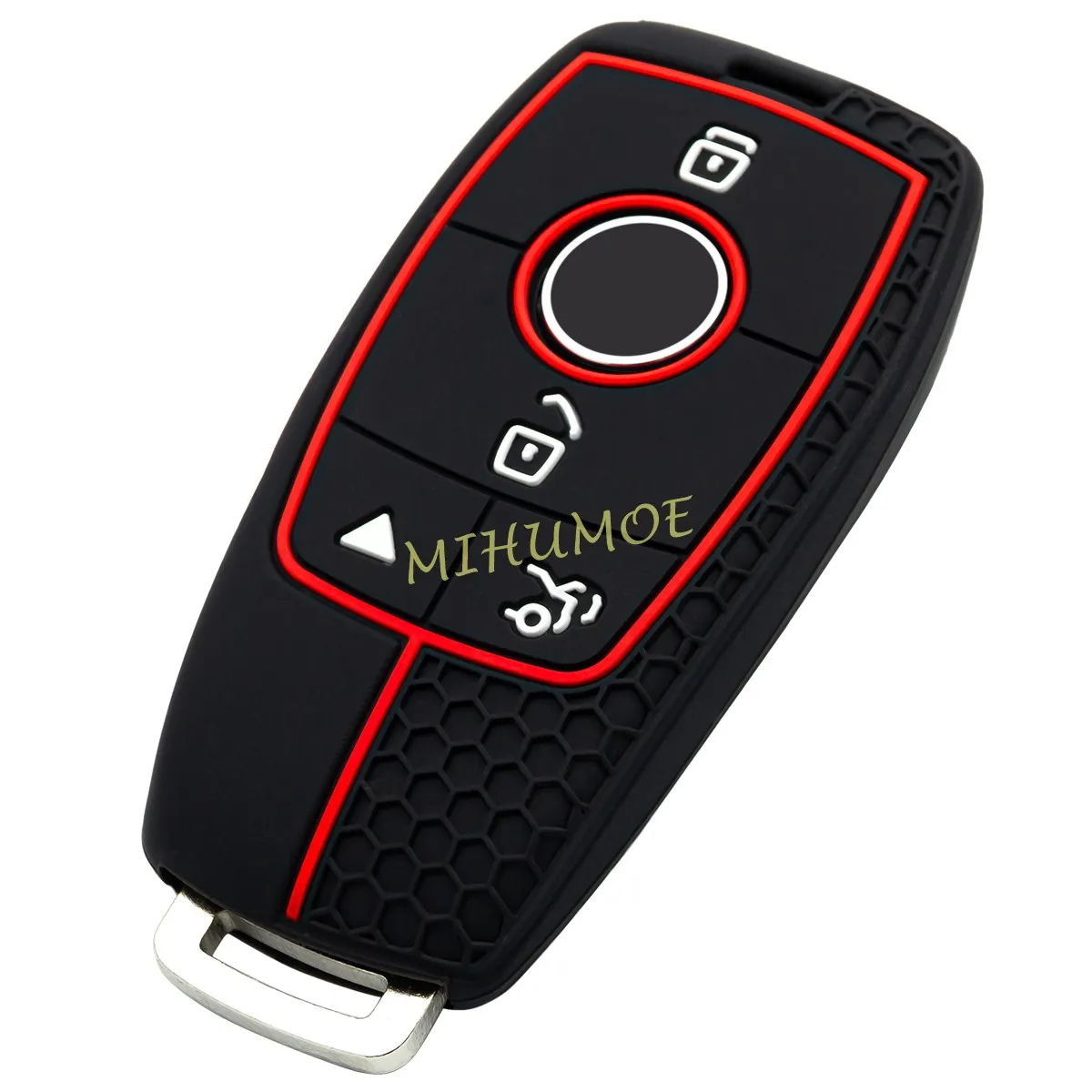 

Чехол для ключей с 4 кнопками, брелок для Mercedes Benz A, C, E, S-класса, GLC, GLS, CLA, CLS, EQA, EQB, силиконовый чехол-держатель для ключей