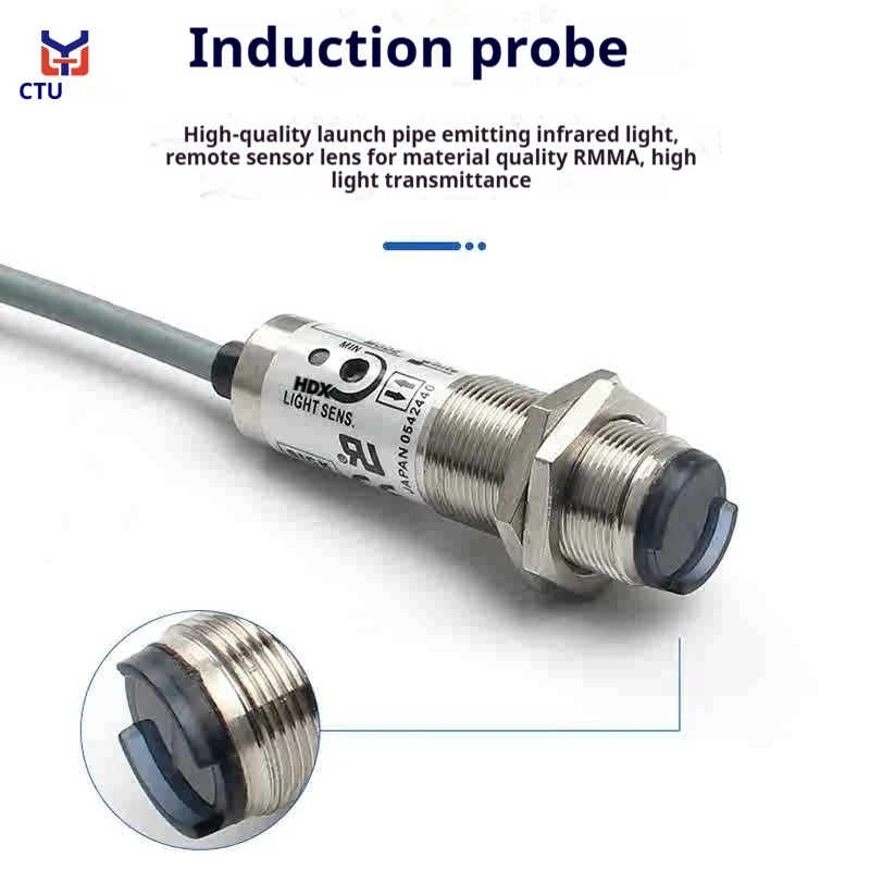 M18 التبديل الكهروضوئي CDD-11N CDD-11P CDD-40N CDD-40P أربعة أسلاك 10-30 فولت NPN PNP المسافة قابل للتعديل منتشر انعكاس الاستشعار