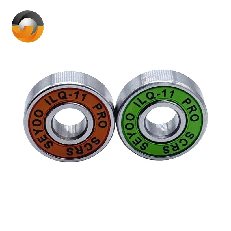 8 قطعة 608 RS تحمل ILQ-11 8x22x7 الأخضر Longboard سرعة مضمنة عجلة تزلج تحمل سكيت سكوتر السلس سكيت سكوتر تحمل