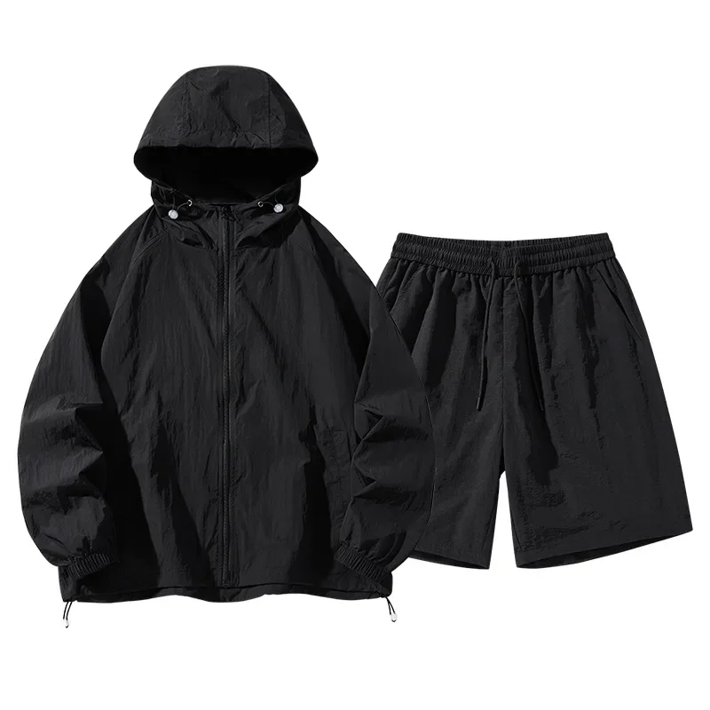 Men Women Outdoor Sports Set UV Protection Nylon Ice Silk Breathable Quick Dry Hiking Climbing Gear With Spring Summer Autumn