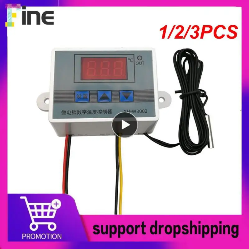 

1/2/3PCS Led Microcomputer Digital Display Temperature Control Switch Thermostat Temperature Controller Control Switch Meter