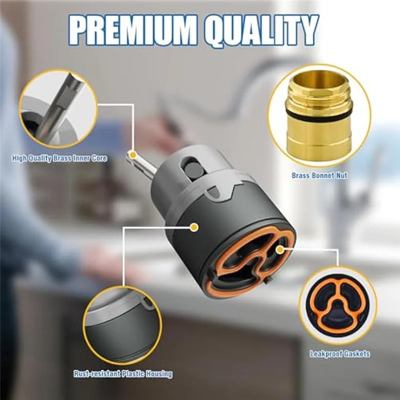 GYTB-RP50587 Cartridge For Delta DST Single Handle RP51503 Bonnet Nut Lavatory Kitchen Shower Faucet Valve Assembly Faucet Cartr