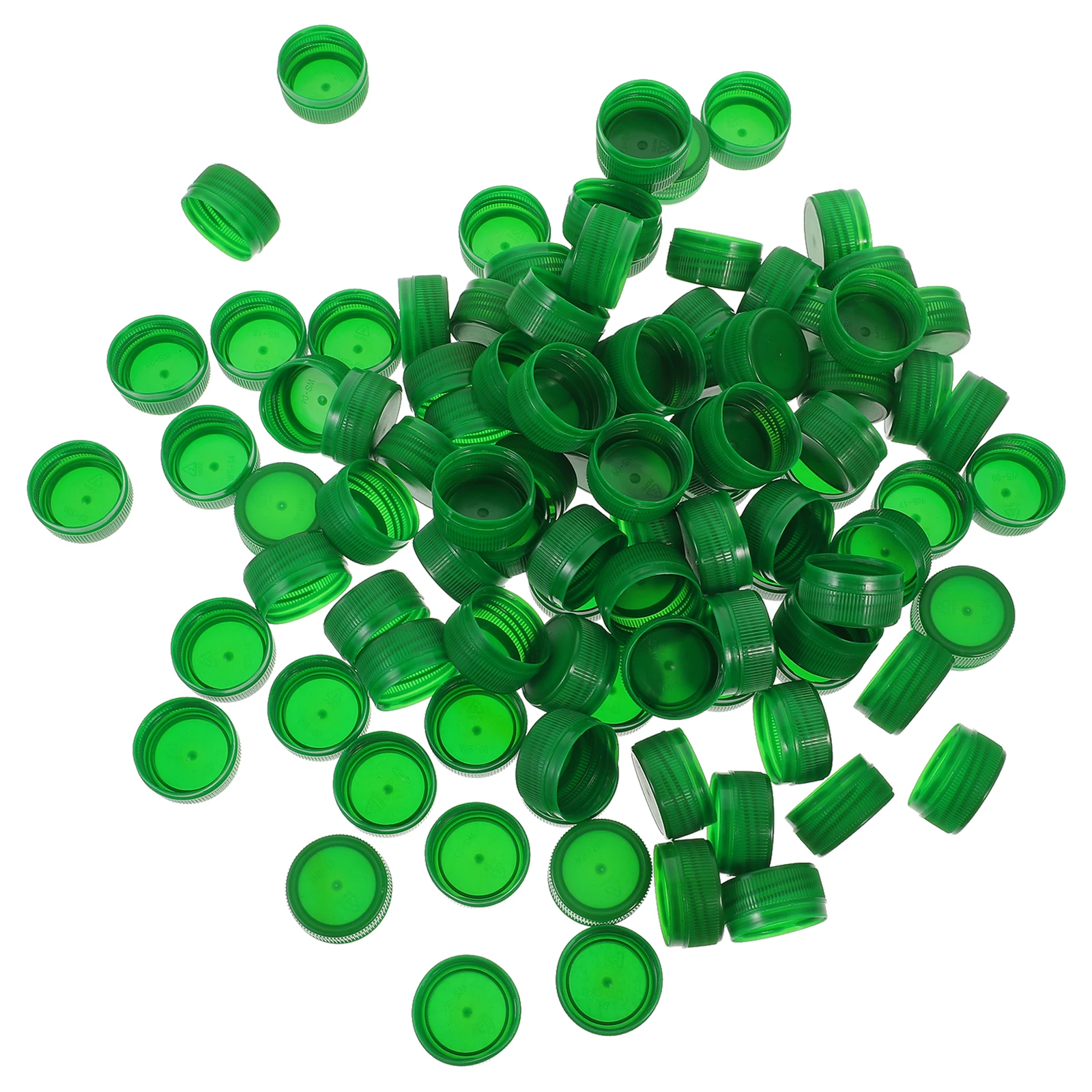 

100pcs Plastic Bottle Caps 30mm DIY Craft Accessories Colorful Kids Montessori Educational Toy Safe Sturdy Sealing Lids