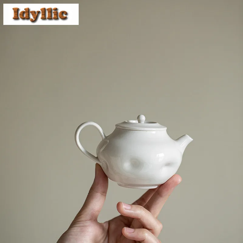 

150ml Plant Ash Glaze Teapot Traditional Tea Infuser Pot Household Tea Maker Kettle With Filter Dahongpao Drinkware Collection