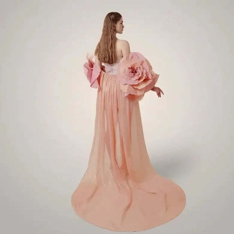 

Элегантная накидка без бретелек с 3D цветочным принтом, легкий шифоновый вечерний свадебный плащ в стиле бохо-готика, супергероя, модный женский модный топ