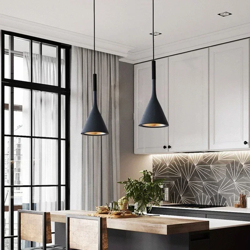

Modern Led Pendant Lights White Light E27 for Kitchen Fixtures Bedroom Table Dining Room Hanging Lamp Lampshade Home Chandelier