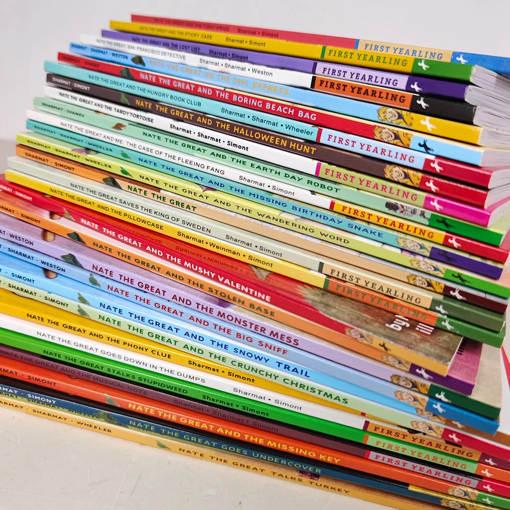 Random 10 book Nate the Great Kids English Detective Story Book Children Early Reading Chapter Educational Learning Books