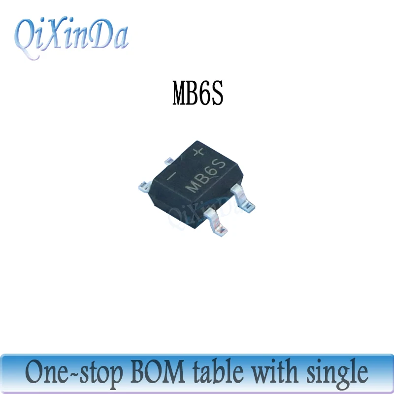 50PCS/LOT MB6S MB6F MB8S MB8F MB10S MB10F ABS10 ABS210 SOP-4 Diode Bridge Rectifier NEW