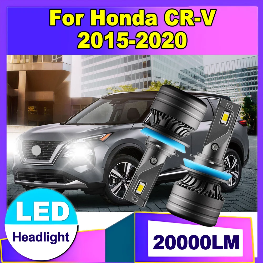 

2X H11 H8 H9 LED Headlight 120W High Power White 6000K Super Bright 20000LM 12V 24V For Honda CR-V 2015 2016 2017 2018 2019 2020