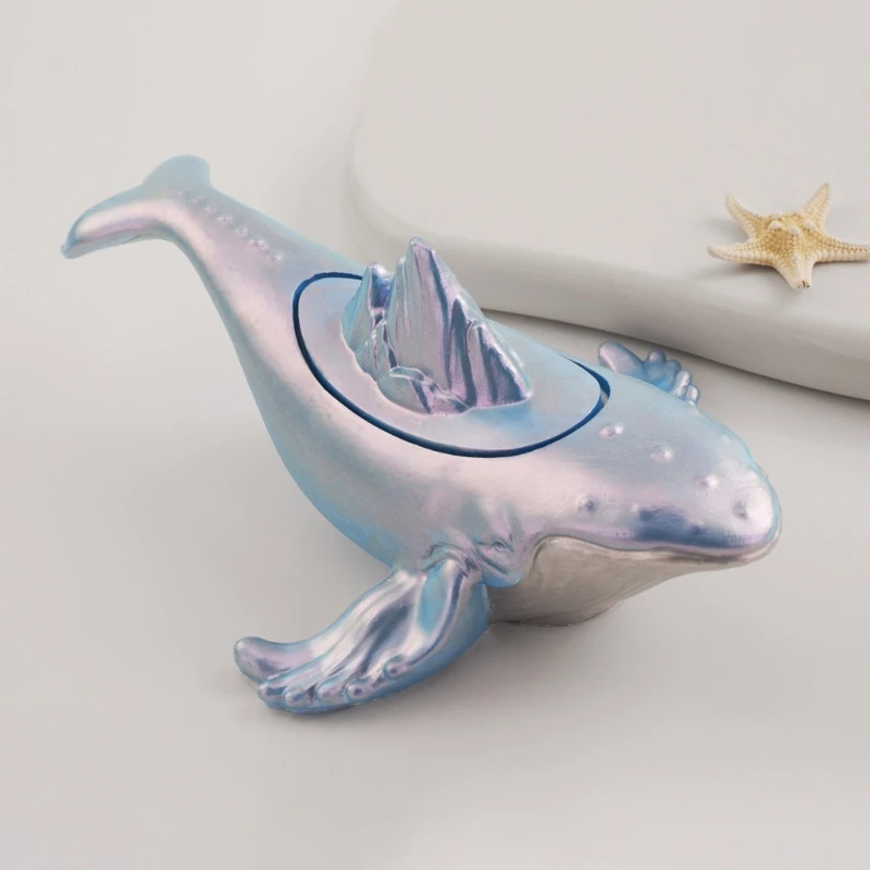 Whale Box Silicone Mould for Organizing Trinkets and Tools Jewelry Holder Mold A0KD