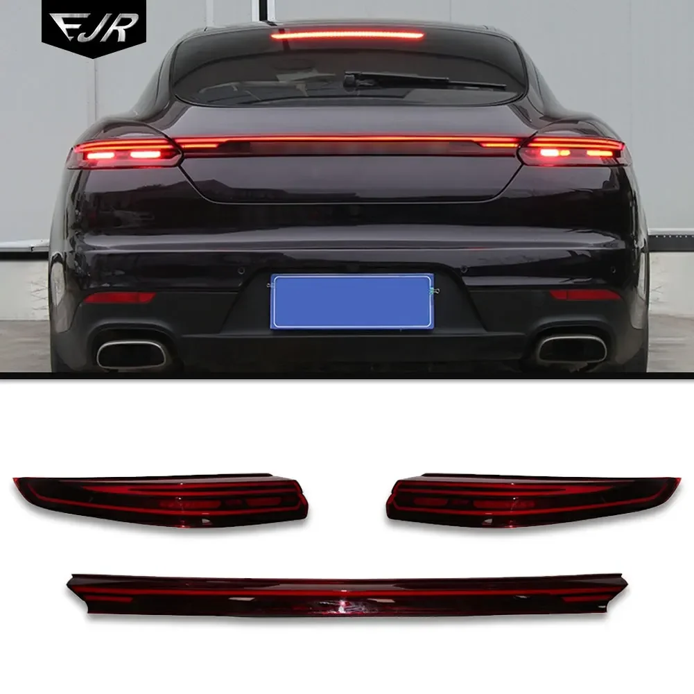 For Porsche Panamera 970.2 2014-2016 Through Tail Lights Kit Modified LED Rear Trunk Taillight Car Lamp Accessory Upgrade