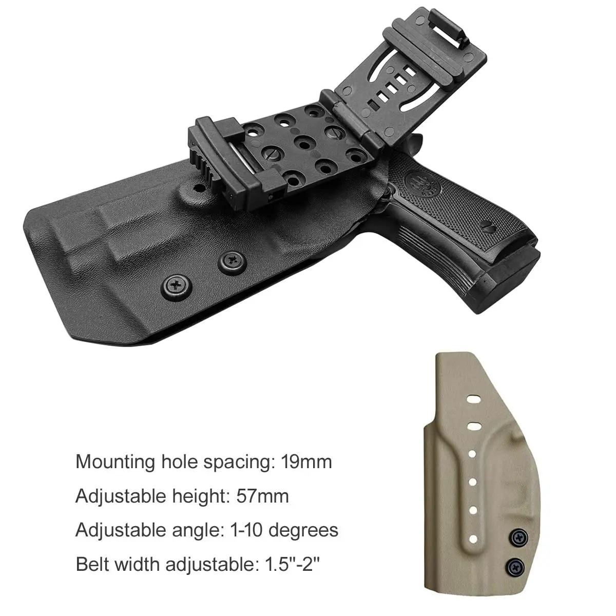 بيريتا 92FS 92A1 96A1 الحافظة IWB / OWB Kydex الحافظة لبيريتا 92 FS / 92 A1 / 96 A1 مسدس الملحقات-داخل/خارج