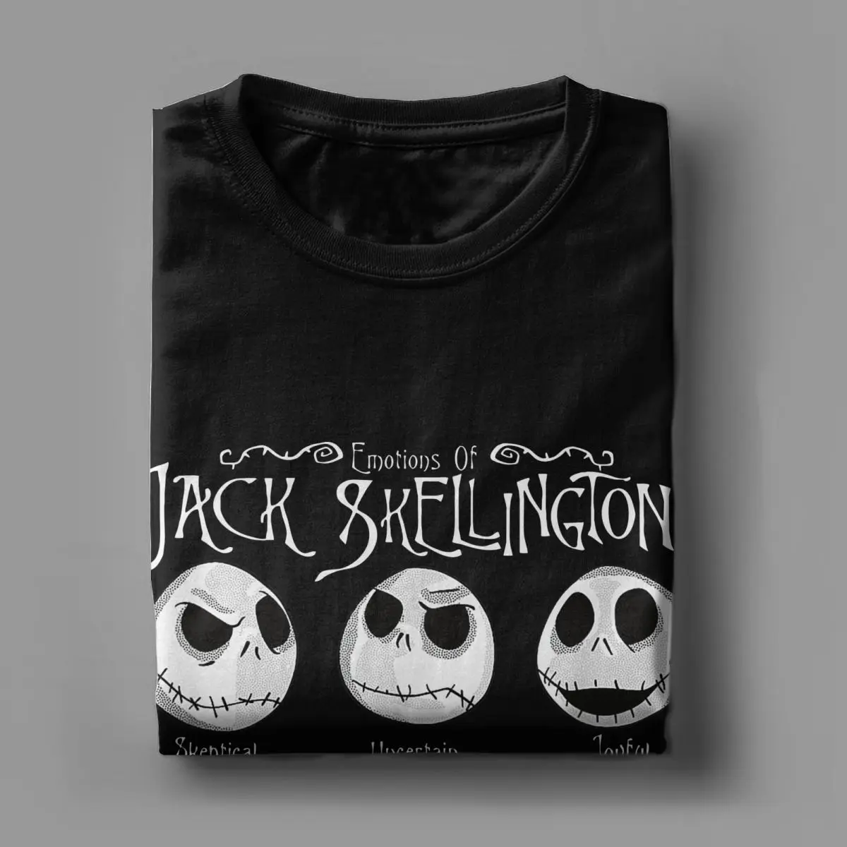 Disney The Nightmare Before Christmas T-Shirt Men Women\'s Cotton T Shirts Emotional Jack Short Sleeve Tees Plus Size Clothing