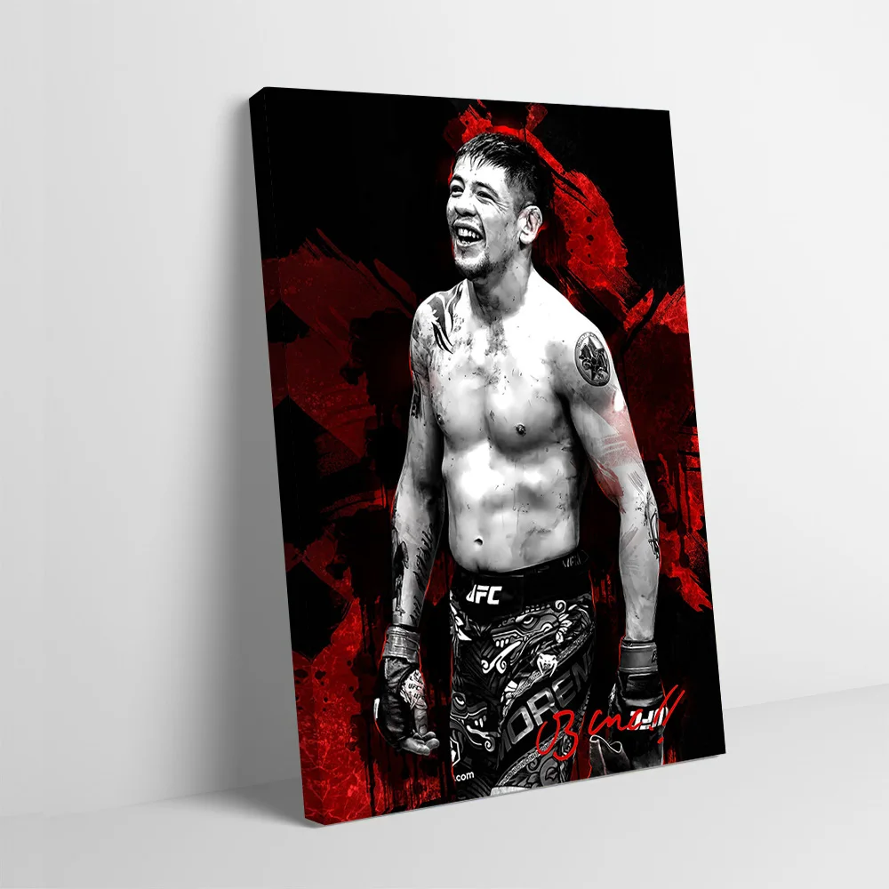 Brandon Moreno Boxer Fighter Poster Customizable Printed Canvas Painting Wall Art Gift for Home Decorations Room Decoration Arts