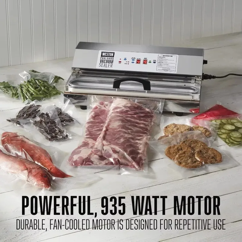 Weston Vacuum Sealer Machine, Extra-Wide Bar for Sealing Bags up to 15