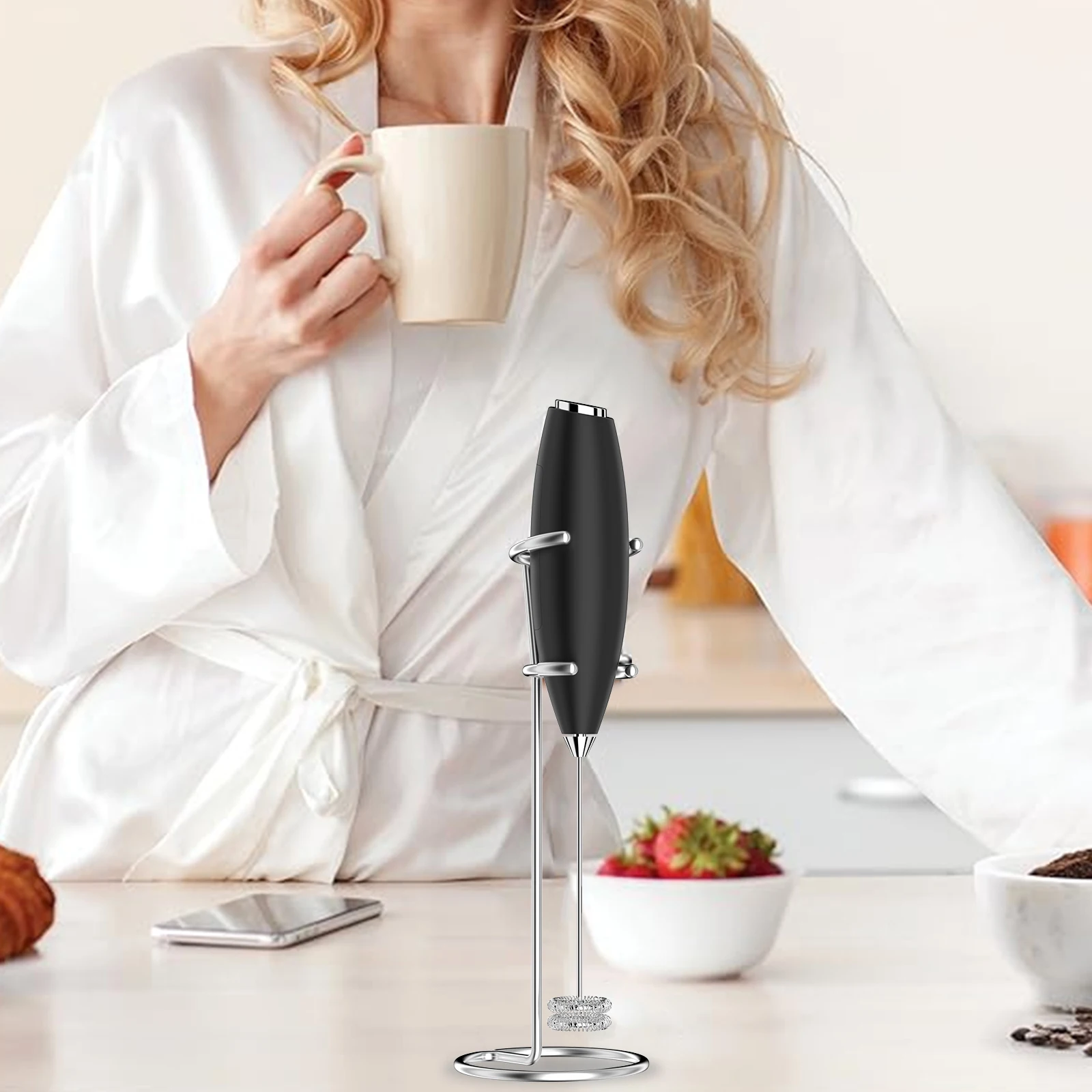 주방용 핸드헬드 전기 우유 거품기 믹서 커피 및 우유 음료에 적합 이상적인 선물 선택