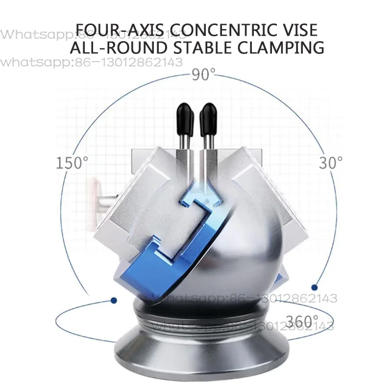 Universal Spherical 360-Degree Rotating Vise UA-90636 CNC Model Production Coloring Fixture for Precision Engineering