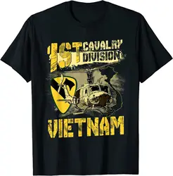 NEW LIMITED Uh1 Huey Helicopter 1st Division Vietnam Veteran Great T-Shirt S-3XL