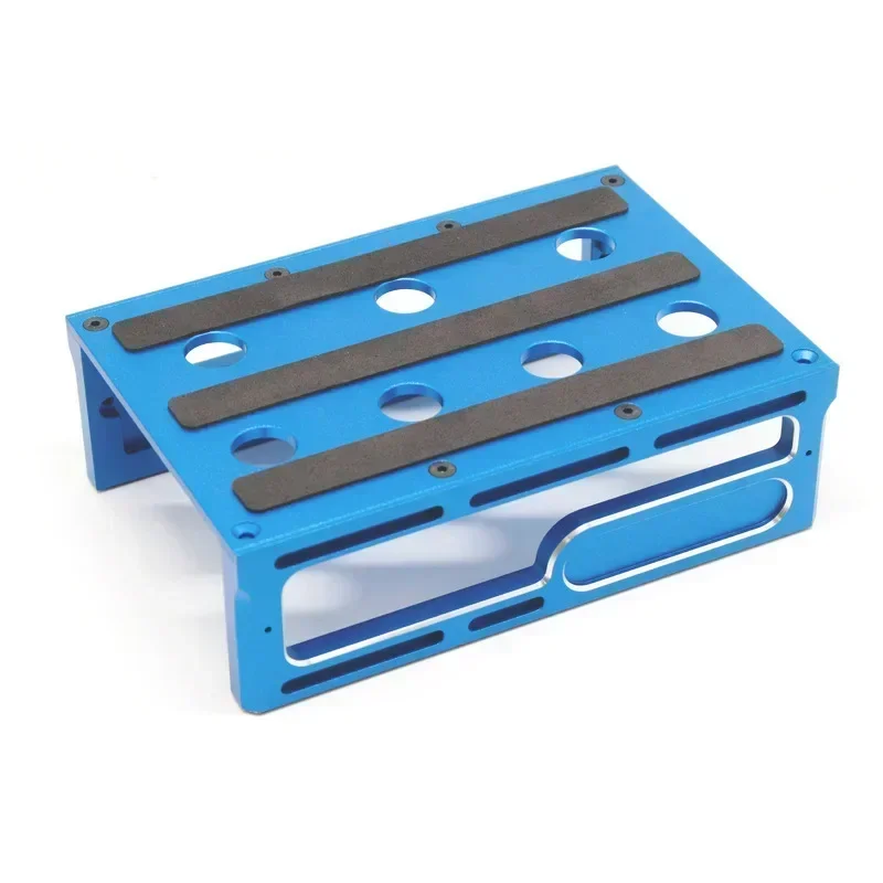 Station de réparation métallique pour voitures RC, support d'assemblage et plateforme de travail pour modèles RC 1/8 1/10 Rock Crawler et voitures d'escalade, accessoires