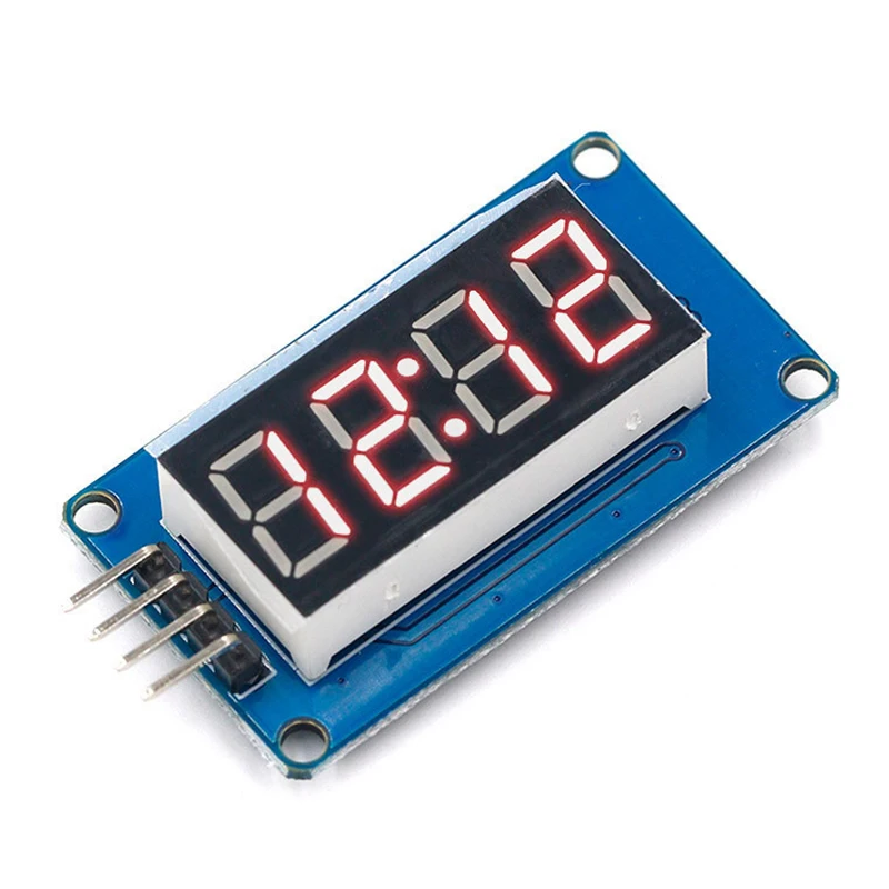 M1637 4 Bits Digital LED Display Module para Arduino, 7 Segmento, 0, 36 Polegada, Tubo de ânodo vermelho, Quatro Serial Driver Board