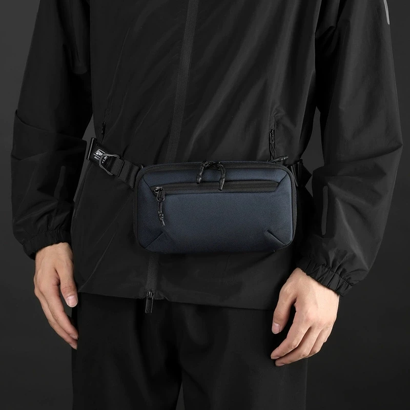 حقيبة خصر تكتيكية جديدة متعددة الوظائف، حقيبة صدر خارجية من النايلون المقاوم للماء، حقيبة كروس عصرية وغير رسمية بكتف واحد #3