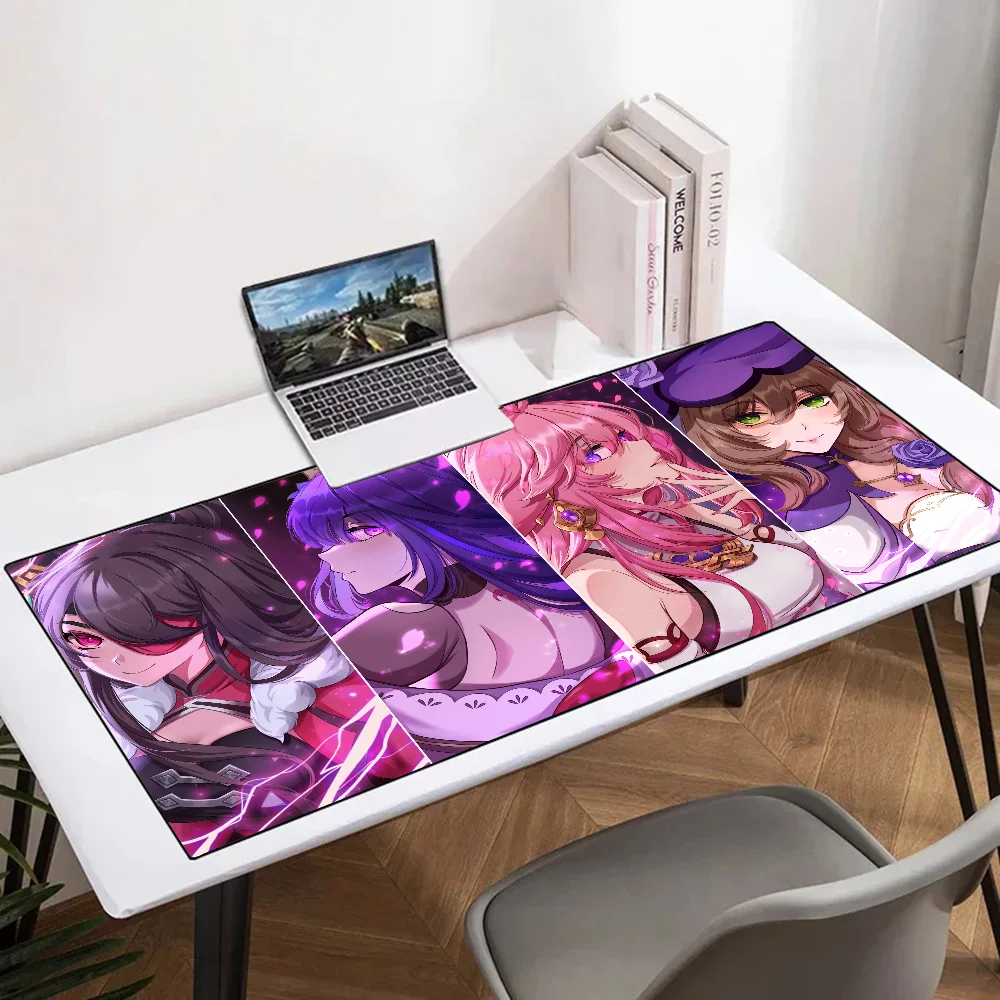 

Lisa Minci Genshin Mousepad Mouse Mat Desk Mat With Pad Gaming Accessories Prime Gaming XXL Keyboard Pad Padding Mat