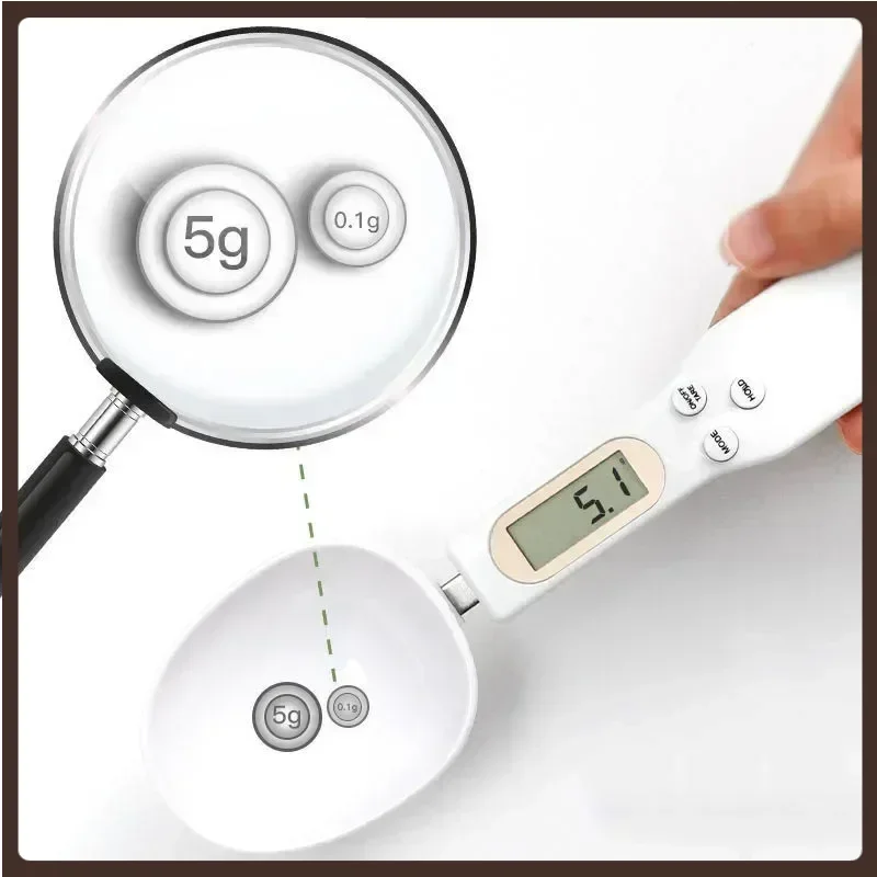 

Electronic Kitchen Scale 500g 0.1g LCD Digital Measuring Food Flour Digital Spoon Scale Mini Kitchen Tool for Milk Coffee Scale