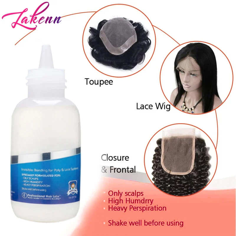 Wig Glue Gold Cap Lid 1.3Oz Waterproof Lace Front Wig Glue For Wigs Colle Perruque Lace Frontal Adhesive For Hair Replacement