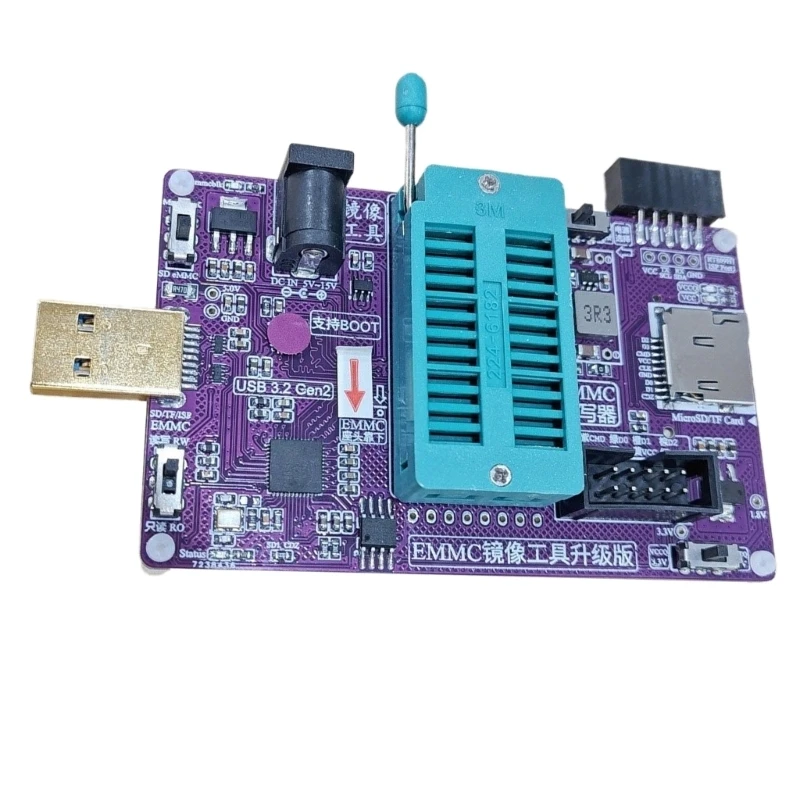 587B eMMC Imaging Tool with Fast Speed USB3.0 Interfaces Adapter 809H Holder