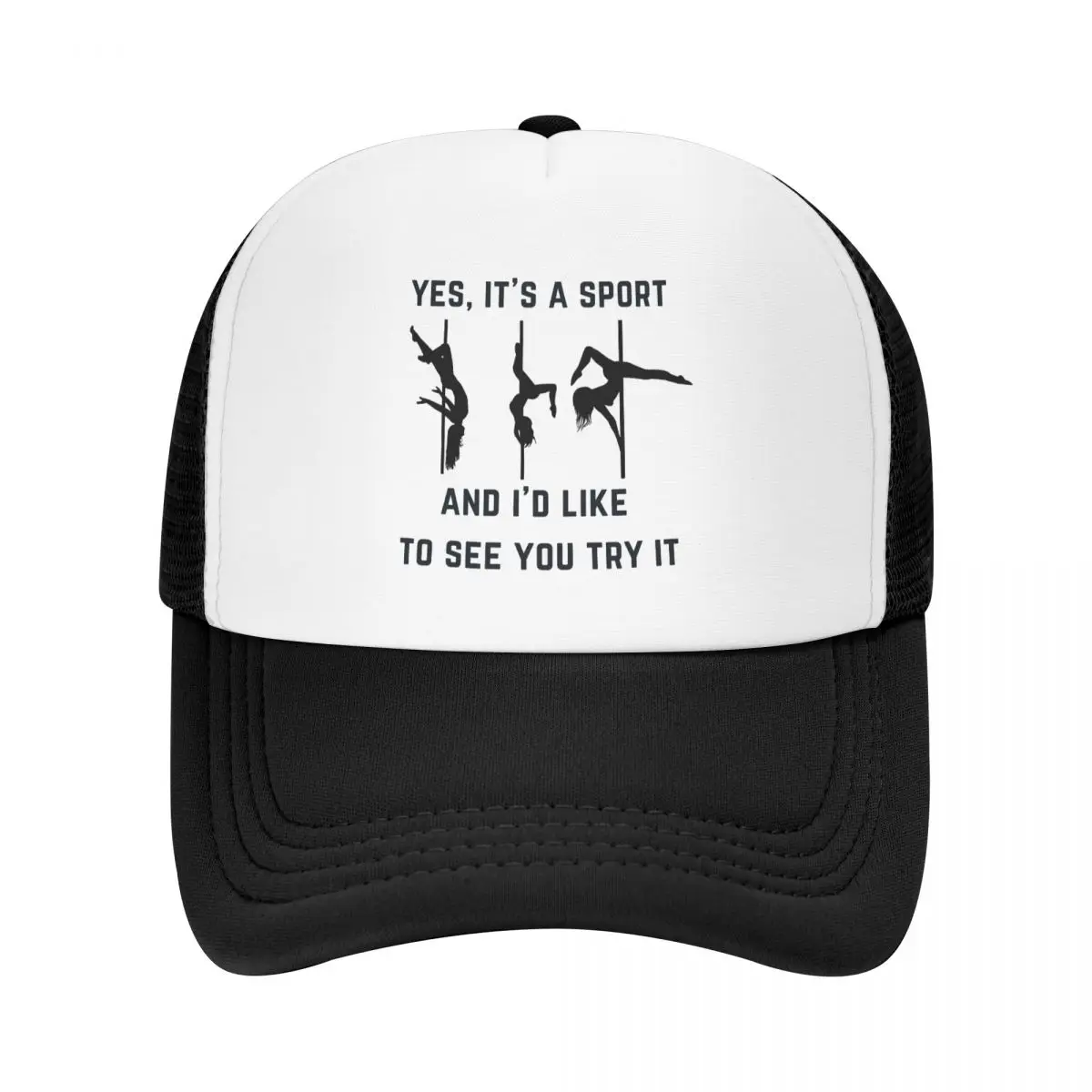 Yes, It's A Sport - Pole Dance Design Cap Fashion Casual Mesh Baseball Caps Adjustable Hat Hip Hop Summer Unisex Baseball Hats