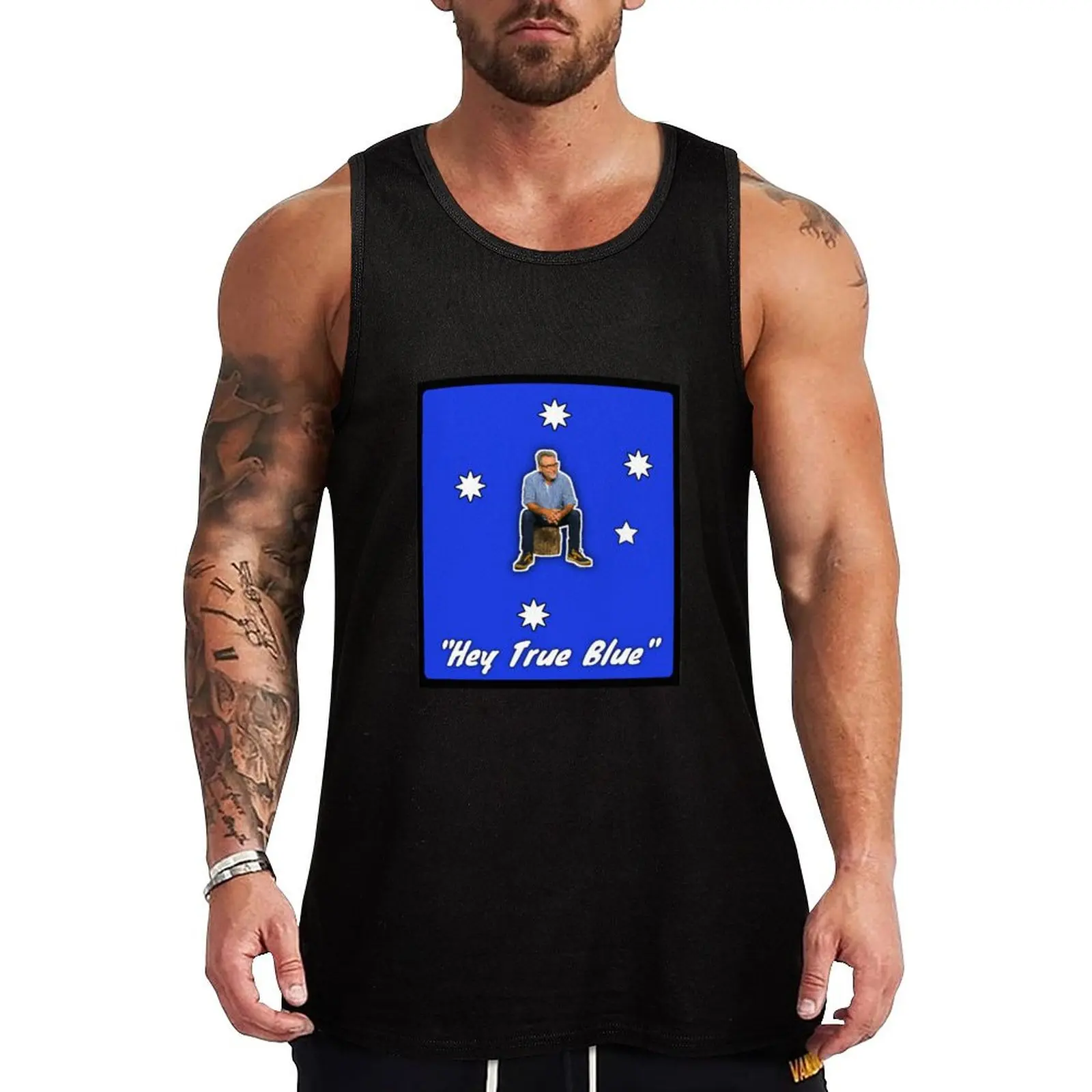 Hey True Blue - John Williamson Tank Top vest for men Vest